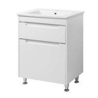 Тумба Valencia white ТНБ 2-Д 85 з умивальником Trio Юввіс