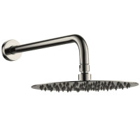 Верхний душ с кронштейном VOLLE CASCADA R100 305мм из нержавеющей стали сатин 1586.180202