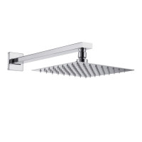 Верхний душ с кронштейном VOLLE CASCADA R85 254x254мм из нержавеющей стали хром 1586.180101