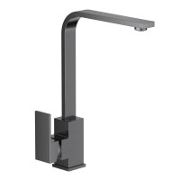 Смеситель для кухни однорычажный VOLLE PARDO серый нержавеющая сталь 1548.110106