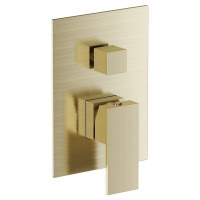 Змішувач прихованого монтажу з перемикачем VOLLE PARDO золотий латунь 180x130мм 1548.030215