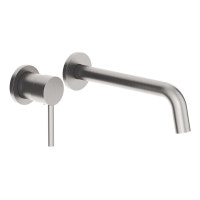 Смеситель для умывальника однорычажный настенного монтажа VOLLE CRUZE сатин латунь 1547.010302