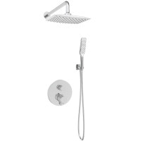 Душова система прихованого монтажу VOLLE SISTEMA P із верхнім душем латунна хром 1584.090801