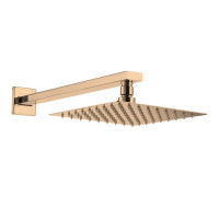 Верхній душ із кронштейном VOLLE CASCADA R85 254x254мм із нержавіючої сталі бронза 1586.180121