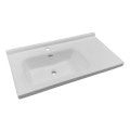 Врезная раковина для ванной на столешницу 915мм x 500мм IMPRESE белый прямоугольная i11090L