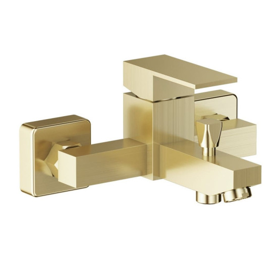 Змішувач для ванної одноважільний із коротким виливом VOLLE PARDO золотий латунь 1548.030115