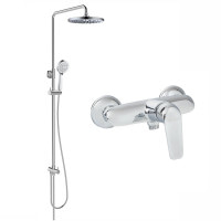 Душова система IMPRESE NOVA OPAVA із верхнім душем латунна хром SET20230609