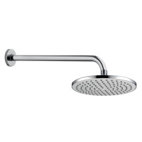 Верхній душ із кронштейном VOLLE SOLAR 221мм пластиковий хром 1530.180101