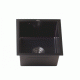 Черная мойка для кухни из нержавейки 50 см под столешницу Nett NВ-5045