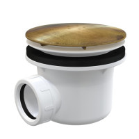 Сифон Alcaplast A49Antic для душового піддону бронза