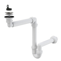 Сифон Alcaplast A413 для умивальника Ø40 економить простір Ø63