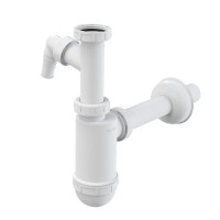 Сифон Alcaplast A430P для умивальника Ø32 з підведенням і накидною гайкою 5/4 "