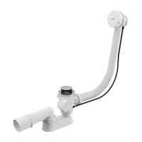 Сифон Alcaplast A51B для ванни автомат комплект білий