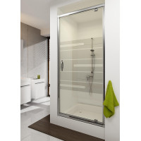 Душові двері Aquaform LUGANO 80 скло Лайнс (103-06705)