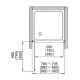Душові двері Aquaform SILVA 90 L/R  прозоре скло (103-05558/103-05557)
