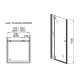 Душевые двери Aquaform SOL DE LUXE 120 L/R прозрачное стекло (103-06068/103-06067)