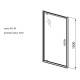 Душевые двери Aquaform SUPRA PRO 80 прозрачное стекло (103-09323)