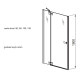 Душевые двери Aquaform VERRA LINE 100 L/R прозрачное стекло (103-09402/103-09406)