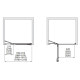 Душевые двери Aquaform VERRA LINE 80 L/R прозрачное стекло (103-09400/103-09404)