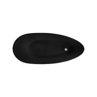 Ванная отдельностоящая Besco Goya Black 160 160x70 без перелива 