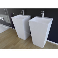 Раковина підлогова литий камінь Besco Vera 50  40x50x85 без переливу 