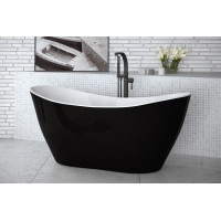 Ванна вільностояча Besco Viya B&W 160  160x70 без переливу