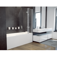 Штора для ванни Besco Avis 120x145 прозоре скло 