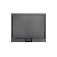 Душевой акриловый поддон Besco Axim Ultraslim stone effect черный 120 120x90x4.5