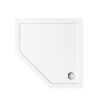 П`ятикутний душовий піддон з інтегрованою обудовою Besco Bergo 90  90x90x15
