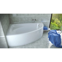 Ванна акрилова асиметрична Besco Cornea Comfort 150 ліва 150x100 без ніжок