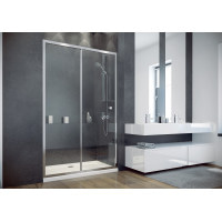 Душові двері Besco Duo Slide 120 прозоре скло 120x195
