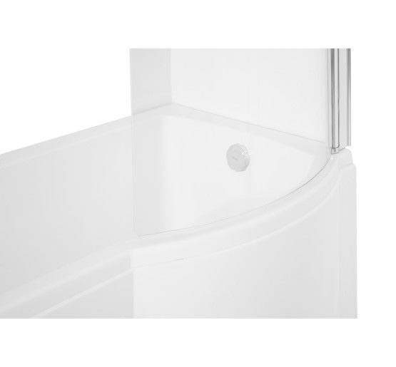 Штора для ванни Besco Inspiro права  76x150 прозоре скло 