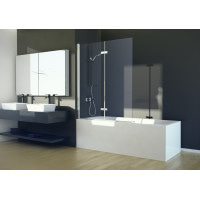 Штора для ванни Besco Lumix 100x145 прозоре скло 