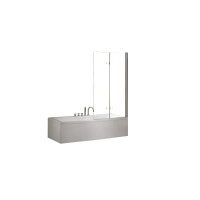 Штора для ванни Besco Lumix 100x145 прозоре скло 
