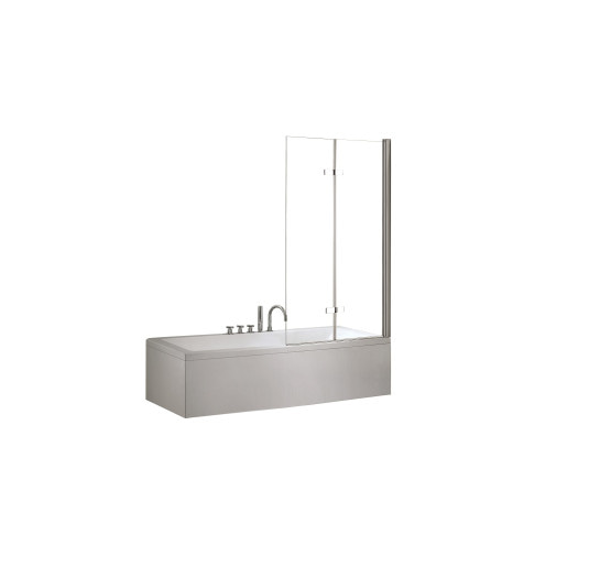Штора для ванны Besco Lumix 100x145 прозрачное стекло 