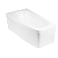 Ванна акриловая ассиметричная Besco Luna 150 левая 150x80 без ножек