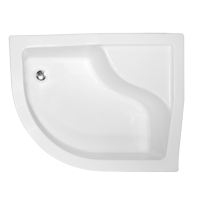 Душовий акриловий піддон Besco Maxi 100 правий 100x80x24