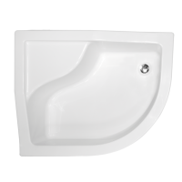 Душовий акриловий піддон Besco Maxi 100 лівий 100x80x24