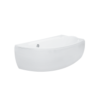 Ванна акрилова асиметрична Besco Mini 150 права 150x70 без ніжок