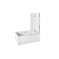 Штора для ванны Besco Prestigio 80x150 прозрачное стекло 