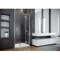 Душові двері Besco Viva права 100x195 прозоре скло