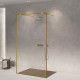 Скляна бездверна перегородка для душу SDG VIRGINIA 60x120 см прозоре скло 8мм, профіль хром (індивідуальні розміри та кольори під замовлення)