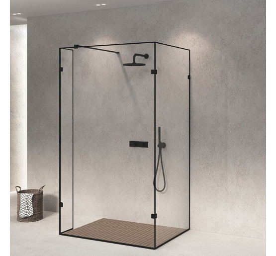 Душова кабіна з вільним входом SDG VENTAS 100x80 см прозоре скло 8мм, профіль хром (індивідуальні розміри та кольори під замовлення)