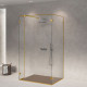 Душова кабіна з вільним входом SDG VENTAS 100x80 см прозоре скло 8мм, профіль хром (індивідуальні розміри та кольори під замовлення)