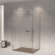 Душова кабіна з вільним входом SDG VENTAS 100x80 см прозоре скло 8мм, профіль хром (індивідуальні розміри та кольори під замовлення)