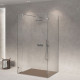 Душова кабіна з вільним входом SDG VENTAS 100x80 см прозоре скло 8мм, профіль хром (індивідуальні розміри та кольори під замовлення)