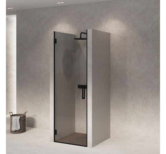 Стеклянная дверь для душа SDG PRINCESS 80x200 см прозрачное стекло 8мм, профиль хром (индивидуальные размеры и цвета под заказ)