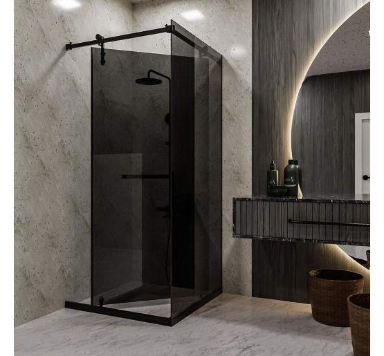 Скляна душова кабіна SDG CATARINA 80x80 см прозоре скло 8мм, профіль хром (індивідуальні розміри та кольори під замовлення)