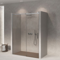 Скляні двері для душу SDG STENLI 120x200 см прозоре скло 8мм, профіль хром (індивідуальні розміри та кольори під замовлення) Скляні двері для душу SDG STENLI 120x200 см прозоре скло 8мм, профіль хром (індивідуальні розміри та кольори під замовлення)