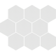 Мозаика Cerrad Cambia white lappato heksagon 27,53x33,4 (36750)